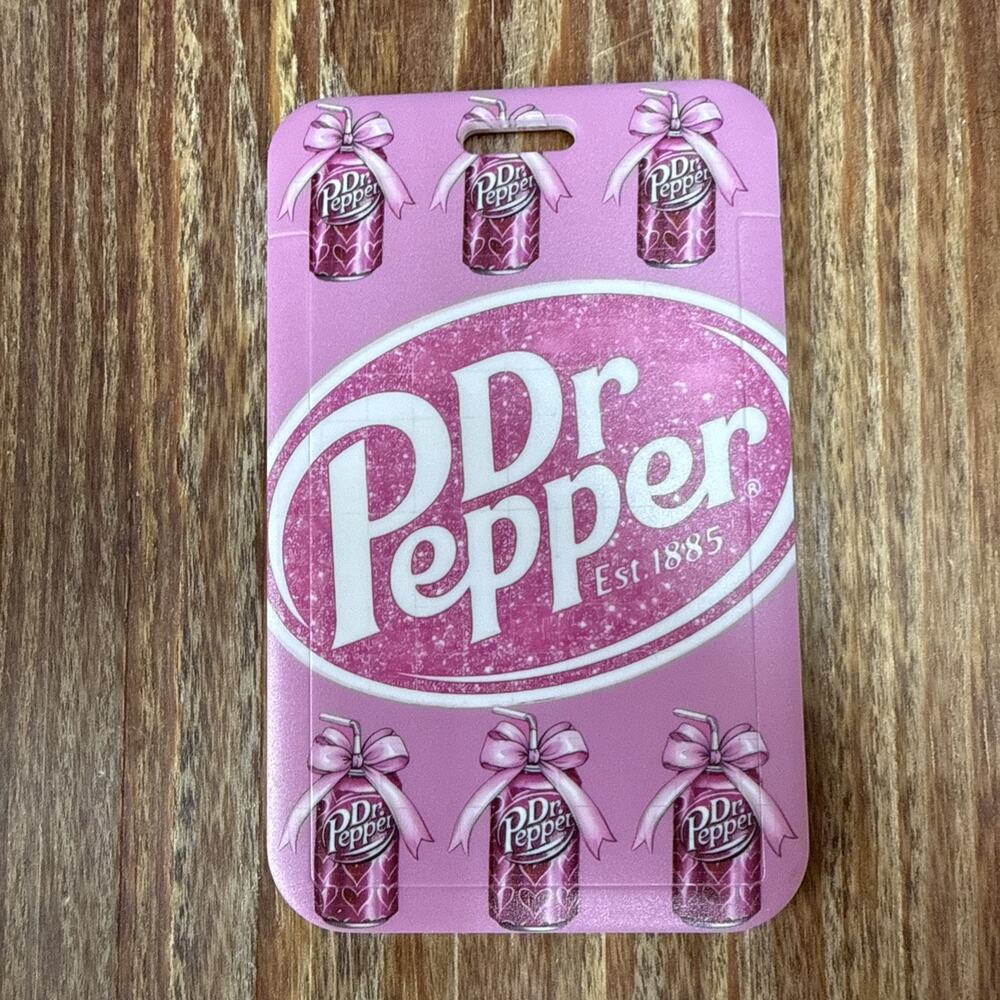 Dr Pepper Girly Badge ID Holder